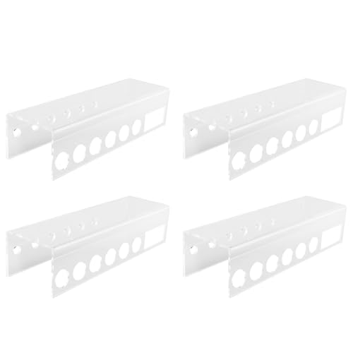 Goufride 4X An der Wand Montierter Trocken Abwischbarer Acryl-Markierungshalter, 6-Fach Klarer Radiergummi-Markierungsorganisator für das Schulhaus im BüRo von Goufride