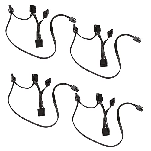 Goufride 4X IDE 4Pin Modulares Power Netzteil Kabel für RM1000X RM550X 650X 750X 850X 6Pin Bis 4 IDE Kabel Goufride 4X IDE 4Pin Modulares Power Netzteil Kabel für RM1000X RM550X 650X 750X 850X 6Pin Bis 4 IDE Kabel von Goufride