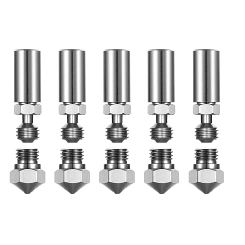 Goufride 5Stück 0,4 mm MK10 Metall Hotend Kit DüSe für, PowerSpec Goufride 5Stück 0,4 mm MK10 Metall Hotend Kit DüSe für, PowerSpec von Goufride