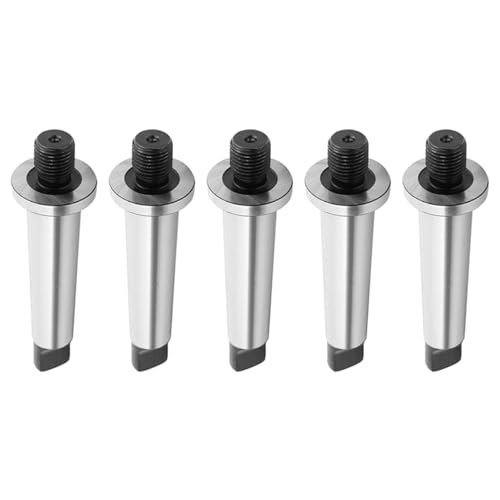 Goufride 5Stück 2Mt Schaft auf 1/2-20 Gewindebohrer Chuck Arbor Hardened Morse Taper Mt2 Adapter von Goufride