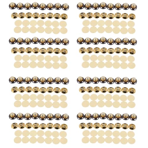 Goufride 64 Set Golden Plated Lautsprecher Spitzen, Lautsprecher StäNder CD Audio Subwoofer Amplifier Plattenspieler Isolations FüßE von Goufride
