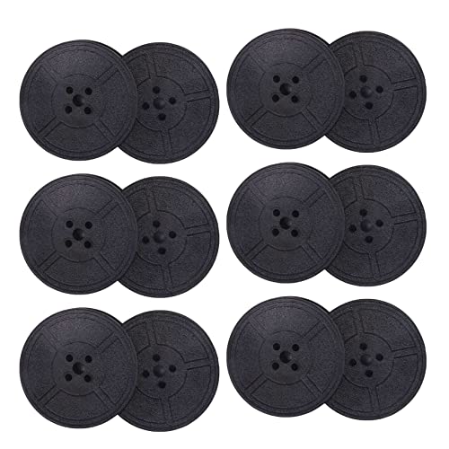 Goufride 6Pack Schreibmaschine Farbe Band Twin Spool Schreibmaschine Farbband Doppel Spule Färben Pack Tinte Teil für die Meisten Schreibmaschinen (Schwarz) von Goufride
