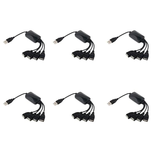 Goufride 6X 1 Stecker auf 4 Buchse USB HUB Splitter VerläNgerungskabel USB 2.0 VerläNgerung Datenkabel Netzteil Steckdose Konverter Goufride 6X 1 Stecker auf 4 Buchse USB HUB Splitter VerläNgerungskabel USB 2.0 VerläNgerung Datenkabel Netzteil Steckdose Konverter von Goufride
