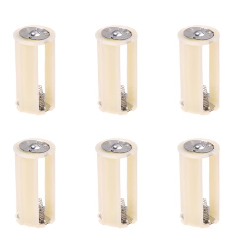 Goufride 6X Grauweiss Zylinder Batteriehalter Adapter Fuer 3x1.5V AA Batterien Goufride 6X Grauweiss Zylinder Batteriehalter Adapter Fuer 3x1.5V AA Batterien von Goufride
