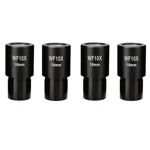 Goufride 8 STÜCK WF10X Weitfeld Okular Biologisches Mikroskop Optische Linse Okular Weit 23,2 mm GrößE von Goufride