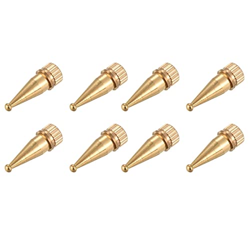 Goufride Lautsprecherspitzen für HiFi Füße, Lautsprecher Ständer, Kupfer M8 Gewinde, 36,2 mm (H) 8 Stücke von Goufride