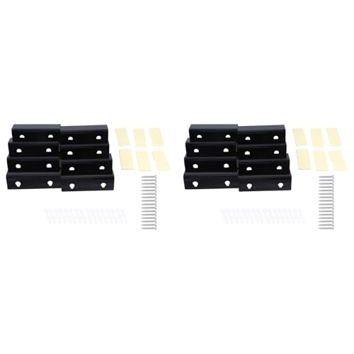 Goufride Schwarze Vinyl-Schallplattenregal-Wandhalterung, 16Er-Pack, Vinyl-Wandhalter, Acryl-Album-Schallplattenhalter-Display Goufride Schwarze Vinyl-Schallplattenregal-Wandhalterung, 16Er-Pack, Vinyl-Wandhalter, Acryl-Album-Schallplattenhalter-Display von Goufride