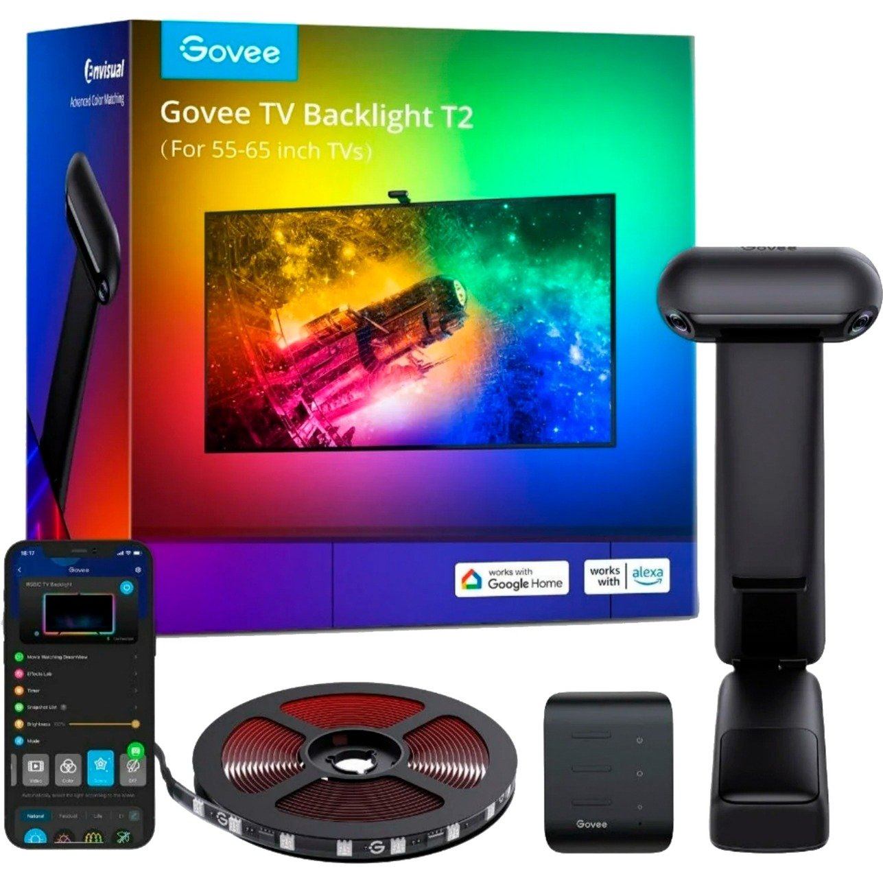 Envisual TV-Hintergrundbeleuchtung T2, LED-Streifen Envisual TV-Hintergrundbeleuchtung T2, LED-Streifen von Govee
