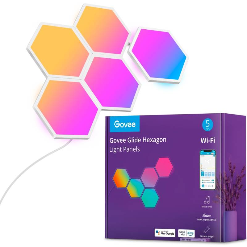 Glide Hexa Light Panels 5er-Pack, LED-Leuchte von Govee