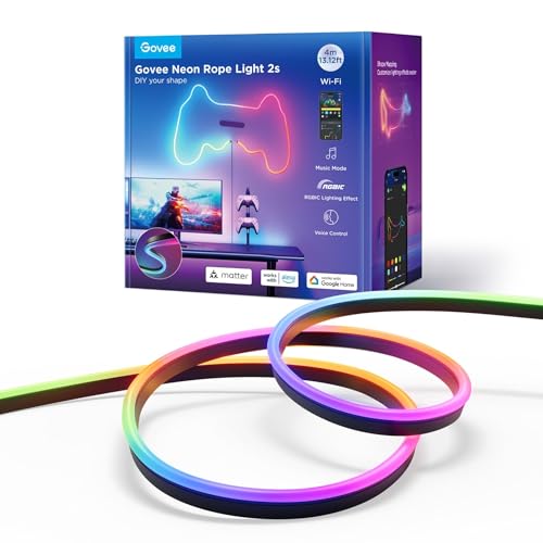 Govee - Neon Strip Light 4 Meter black Matter ready von Govee