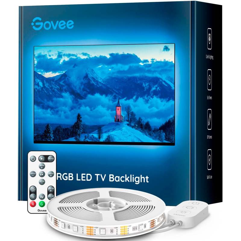 RGB Bluetooth LED Backlight für 46”- 60” Fernseher, LED-Streifen von Govee