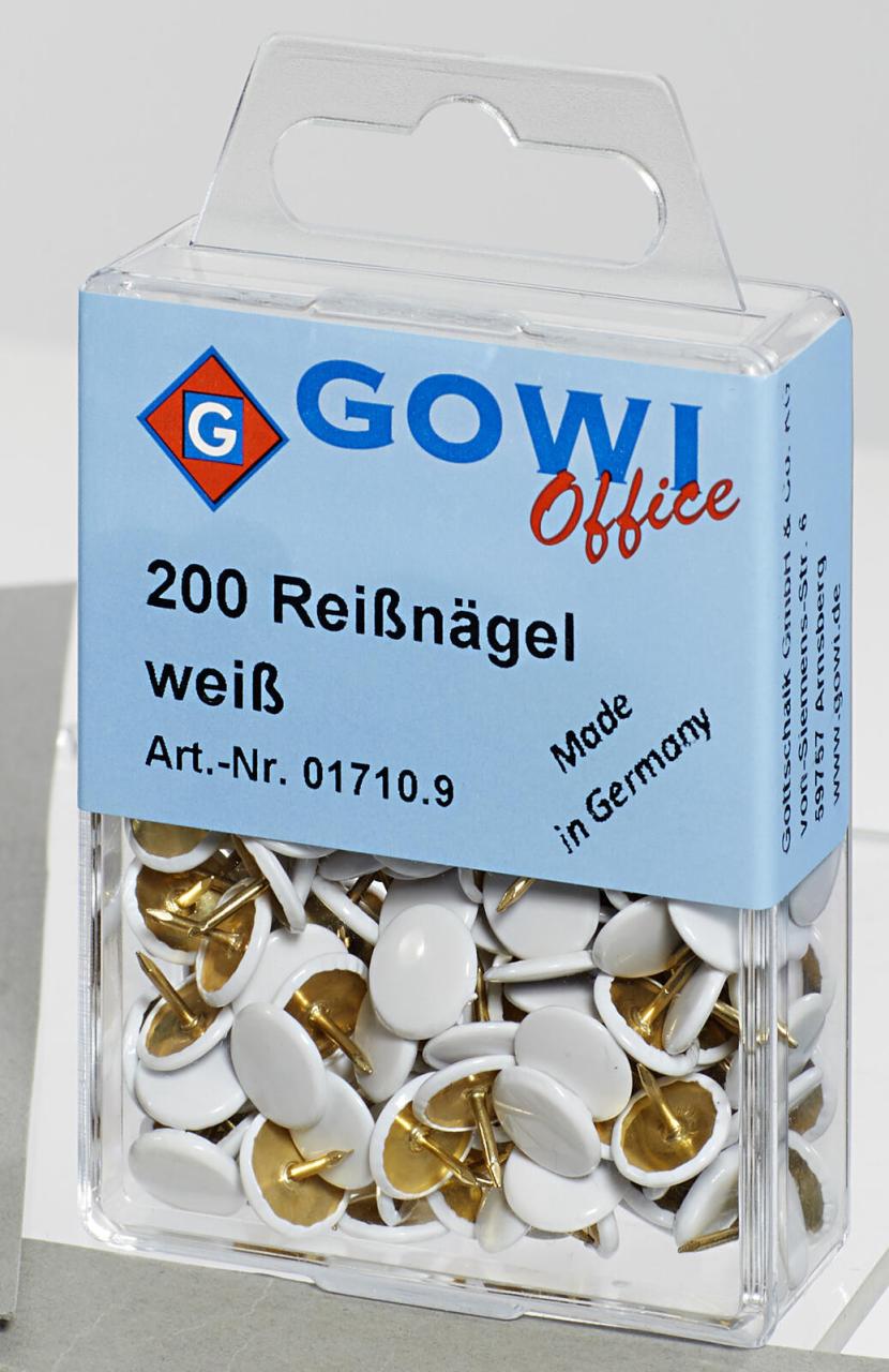 Reissnägel kunst.weiss 200 St. von Gowi