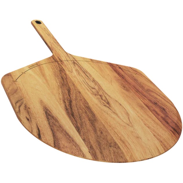 Akazienholz Pizzaschieber & Servierbrett L, 14", Schneidebrett von Gozney