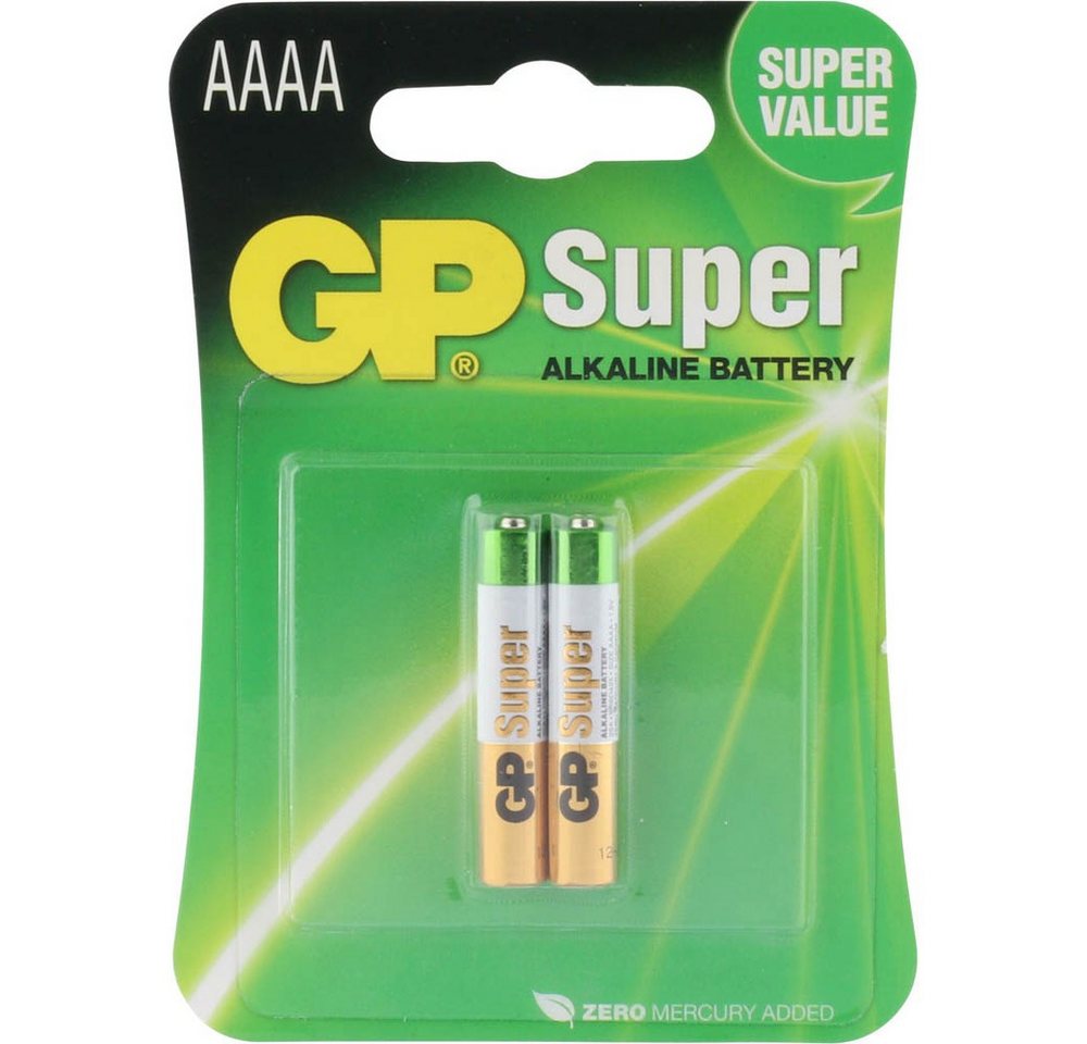 Gp 1x2 GP Super Alkaline AAAA Batterien 03025AC2 Batterie von Gp