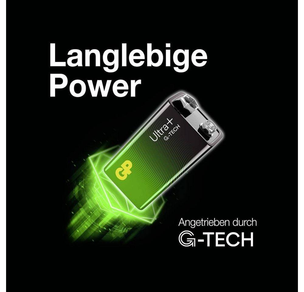Gp Alkaline 9V Block, Longlife Blockbatterie, 6LR61, Batterie Gp Alkaline 9V Block, Longlife Blockbatterie, 6LR61, Batterie von Gp