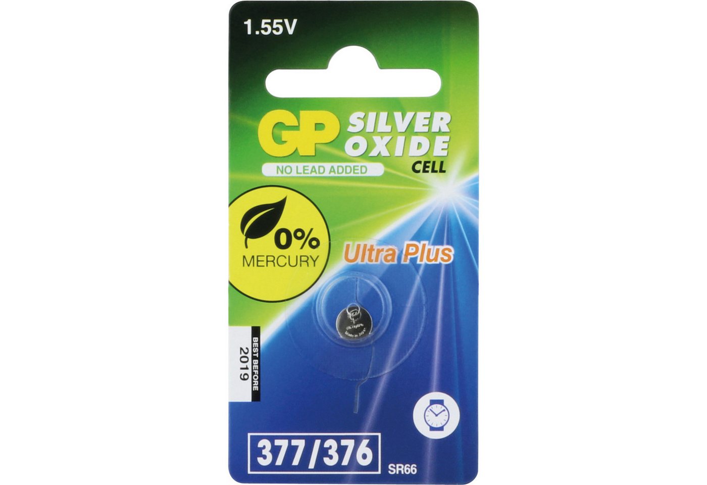 Gp GP Knopfzelle SR626SW / 377, 25mAh, Silberoxid Batterie Gp GP Knopfzelle SR626SW / 377, 25mAh, Silberoxid Batterie von Gp