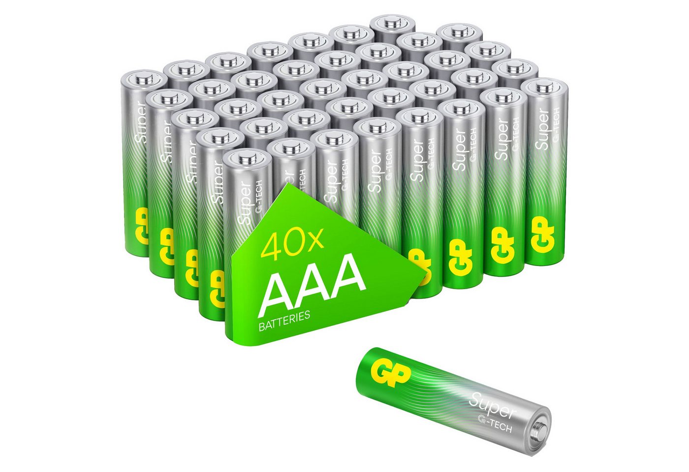 Gp GP Micro-Batterie AAA SUPER Alkaline 40 Stück Batterie Gp GP Micro-Batterie AAA SUPER Alkaline 40 Stück Batterie von Gp