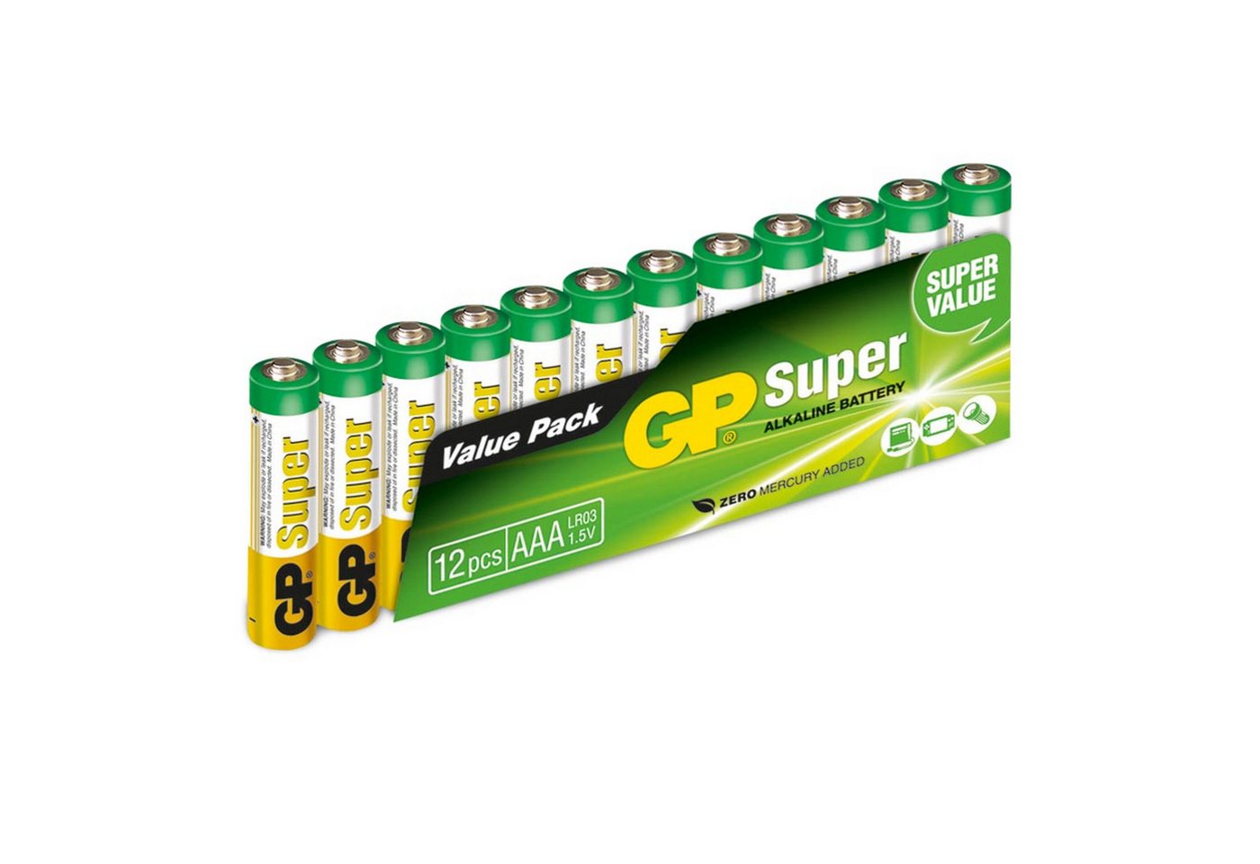 Gp GP Micro-Batterie-Set Super Alkaline, 12 Stück Batterie Gp GP Micro-Batterie-Set Super Alkaline, 12 Stück Batterie von Gp