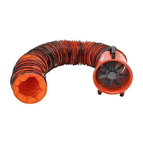 Axialgebläse,Bauventilator 320W 3300rpm Luftmenge 43m³/min Industrieventilator mit 10m Kanalschlauch Rohrventilator Windmaschine Axiallüfter für Fabriken Keller Werften Axialgebläse,Bauventilator 320W 3300rpm Luftmenge 43m³/min Industrieventilator mit 10m Kanalschlauch Rohrventilator Windmaschine Axiallüfter für Fabriken Keller Werften von Gqouur