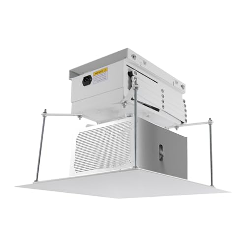 Gqouur Elektrische Projektor-Deckenhalterung 1m Projektoraufhängung Projektorhalterung mit Fernbedienung Max.Belastung 10KG 50 * 50cm Bodenplatte Gqouur Elektrische Projektor-Deckenhalterung 1m Projektoraufhängung Projektorhalterung mit Fernbedienung Max.Belastung 10KG 50 * 50cm Bodenplatte von Gqouur