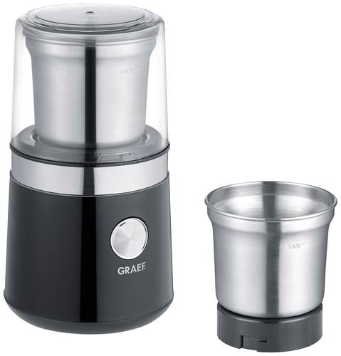 Graef CM102EU Kaffeemühle Schwarz, Edelstahl von Graef