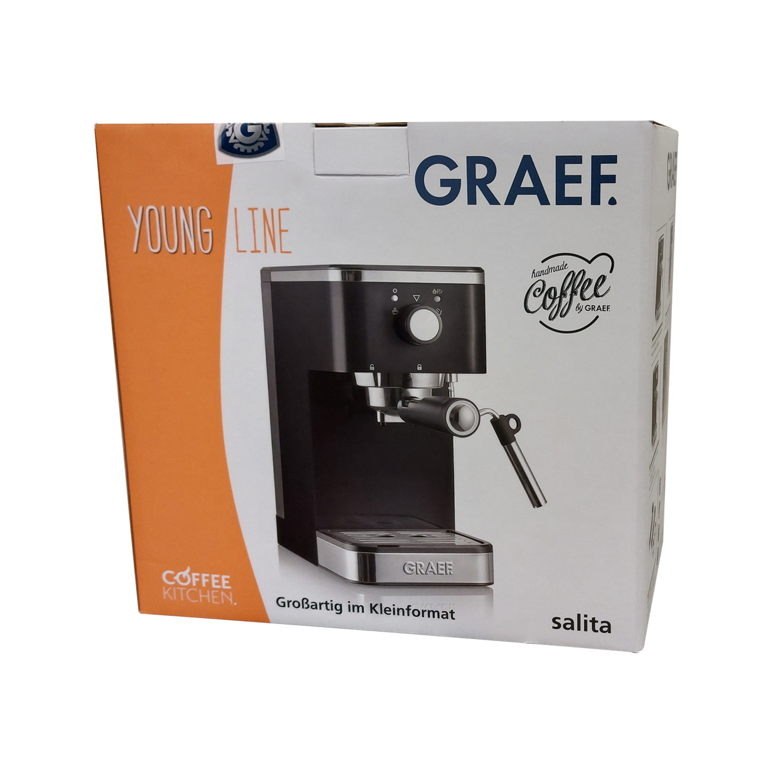 Graef ES402EU Salita Siebträger-Espressomaschine schwarz/silber von Graef