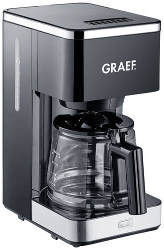 Graef FK 402 Kaffeemaschine Schwarz Fassungsvermögen Tassen=10 Glaskanne, Warmhaltefunktion von Graef