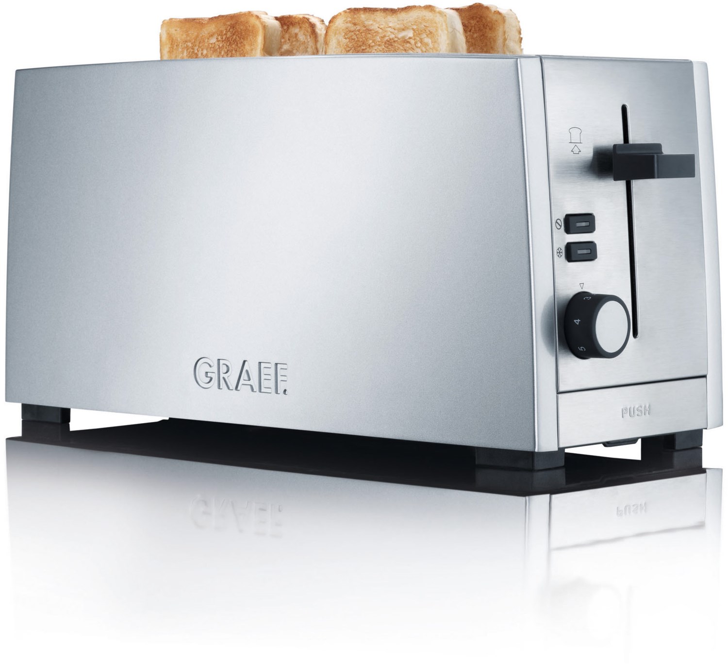 TO 100 Langschlitz-Toaster silber TO 100 Langschlitz-Toaster silber von Graef