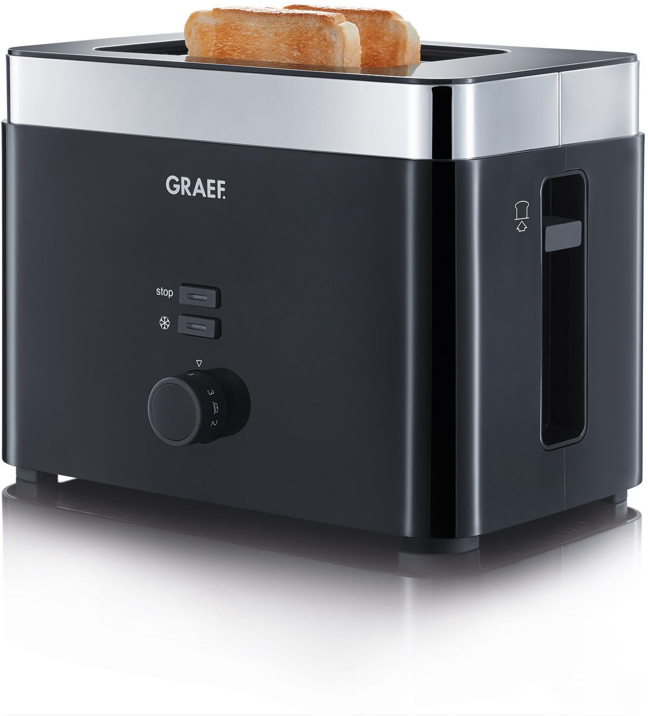 TO 62 Doppelschlitz-Toaster schwarz von Graef