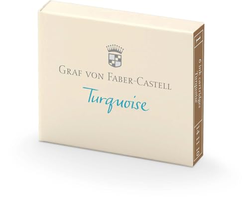 Faber-Castell Graf 6 Tintenpatronen türkis 141110 von Graf von Faber-Castell