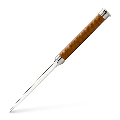 Graf von Faber-Castell 118511 - Brieföffner Cognac, Griff mit italienischem Kalbleder bezogen, 20 x 1,6 cm von Graf von Faber-Castell