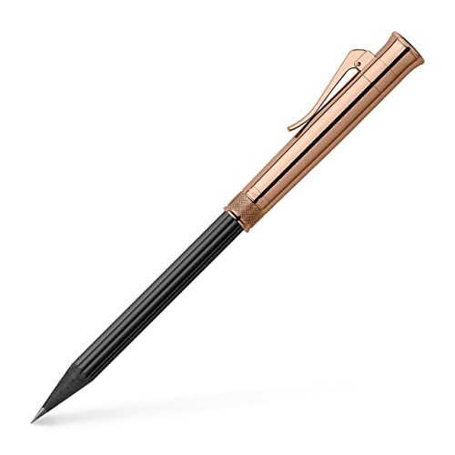 Graf von Faber-Castell 118532 - Perfekter Bleistift Rose Gold, Härtegrad B, mit eingebautem Spitzer, Radierer und Kappe zum Verlängern von Graf von Faber-Castell