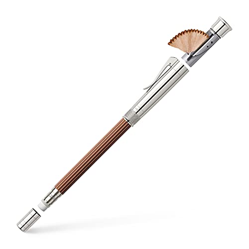 Graf von Faber-Castell 118555 - Perfekter Bleistift mit Verlängerer, Spitzer und Radiergummi, Magnum Braun von Graf von Faber-Castell