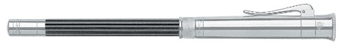 Graf von Faber-Castell 118568 - Perfekter Bleistift mit Verlängerer, Spitzer und Radiergummi, platiniert, Schwarz von Graf von Faber-Castell