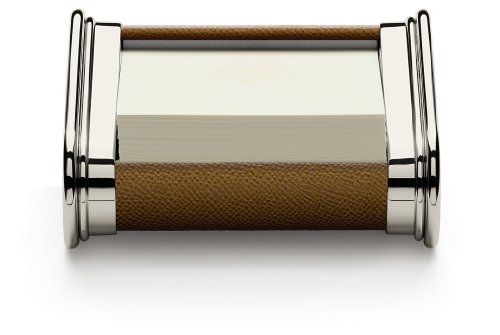 Graf von Faber-Castell 118571 - Zettelkasten Cognac, Leder, Zettelbox für ca. 40 Notizzettel von Graf von Faber-Castell