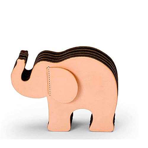 Graf von Faber-Castell 118859 - Stiftehalter Elefant aus Leder, mit 12 Buntstifte Polychromos von Graf von Faber-Castell