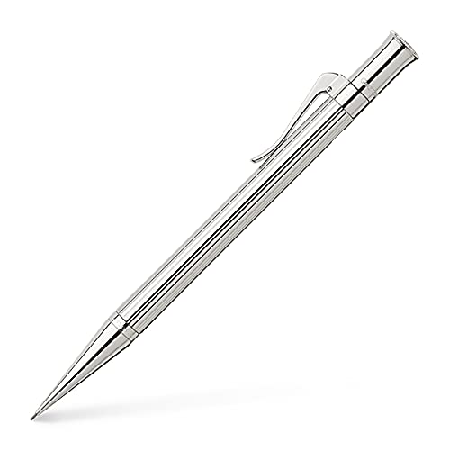 Graf von FABER-CASTELL 135532 - Drehbleistift Classic, platiniert, Mine 0,7 mm, Härtegrad B von Graf von Faber-Castell