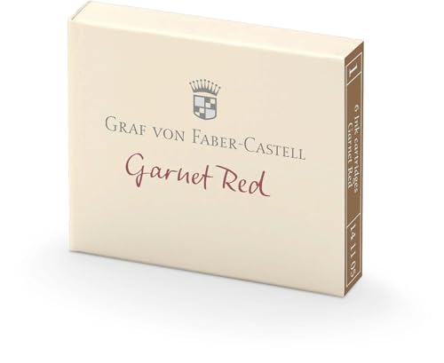 Graf von Faber-Castell 141105 Tintenpatronen, granatrot von Graf von Faber-Castell