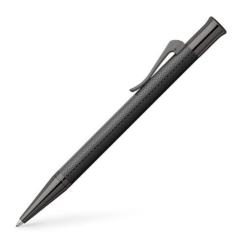 Graf von Faber-Castell 145268 - Kugelschreiber Guilloche Black Edition, Strichbreite B, mit hochwertiger Geschenkverpackung von Graf von Faber-Castell