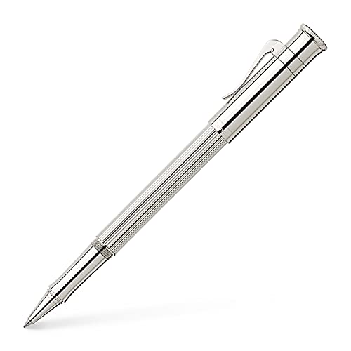 Graf von Faber-Castell 145512 - Tintenroller Classic, platiniert, mit schnell-trocknender Tinte von Graf von Faber-Castell