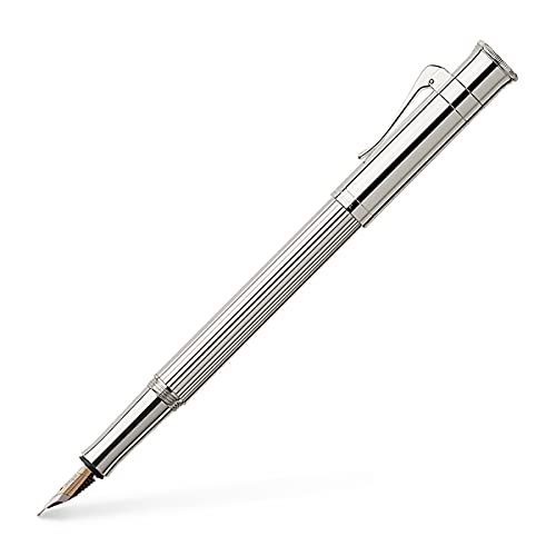 Graf von Faber-Castell 145560 - Füllfederhalter Classic, platiniert, Federbreite M von Graf von Faber-Castell