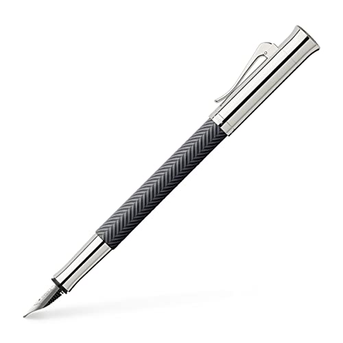 Graf von Faber-Castell 146703 - Füllfederhalter Guilloche Ciselé, Anthrazit, Federbreite B, 1 Stück von Graf von Faber-Castell