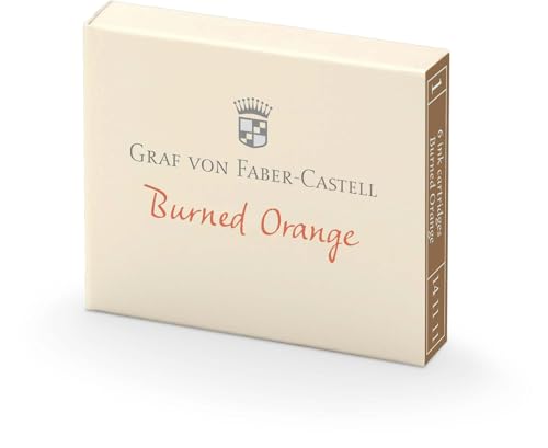 Graf von Faber-Castell 6 Tintenpatronen Burned Orange 141111, Pink, 9 x 50 x 42 mm von Graf von Faber-Castell