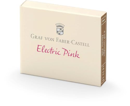 Graf von Faber-Castell 6 Tintenpatronen Electric Pink von Graf von Faber-Castell