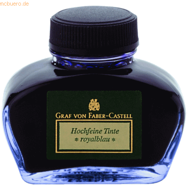 Graf von Faber Castell Tintenglas royalblau 62,5 ml für Konverter Graf von Faber Castell Tintenglas royalblau 62,5 ml für Konverter von Graf von Faber Castell