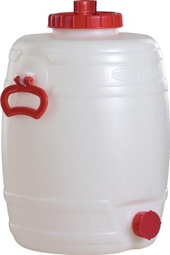 Graf Fass 30l PE weiß 2 Tragegriffe Einfüllöffnung-D.120mm 825052 von Graf