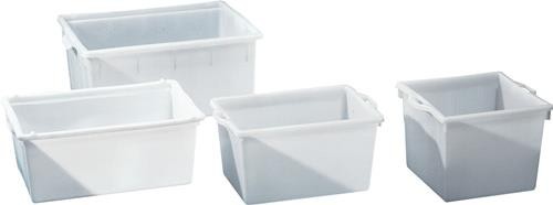 Graf Kunststoffbehälter eck.60l PE natur L480xB480xH370mm konische Form 812920 Graf Kunststoffbehälter eck.60l PE natur L480xB480xH370mm konische Form 812920 von Graf