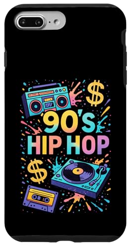 90's Hip Hop - 90s Hiphop Retro Cassette Vinyl Hülle für iPhone 7 Plus/8 Plus von Graffiti Boombox 1990s Old School