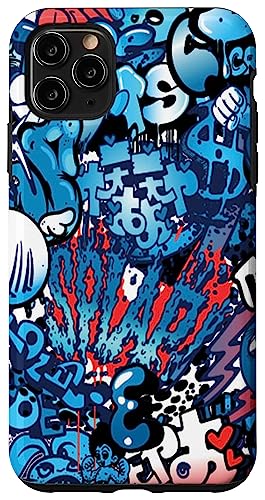Hülle für iPhone 11 Pro Max Blaue Graffiti-Kunst-Handyhülle Hülle für iPhone 11 Pro Max Blaue Graffiti-Kunst-Handyhülle von Graffiti Phone Case by Bronson Summers