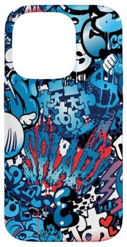 Hülle für iPhone 14 Pro Blaue Graffiti-Kunst-Handyhülle Hülle für iPhone 14 Pro Blaue Graffiti-Kunst-Handyhülle von Graffiti Phone Case by Bronson Summers
